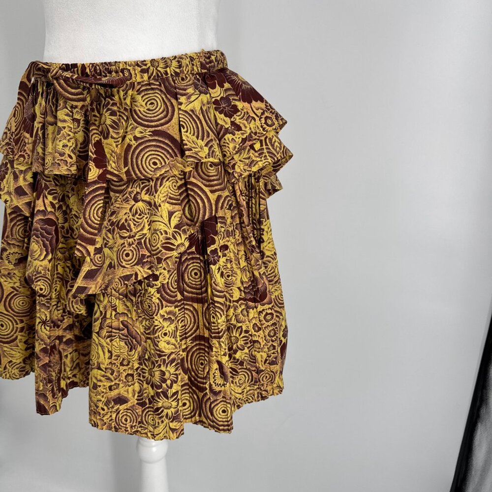 Ulla Johnson Tiered Ruffle Mini Skirt - Size S/M - Picture 5 of 11